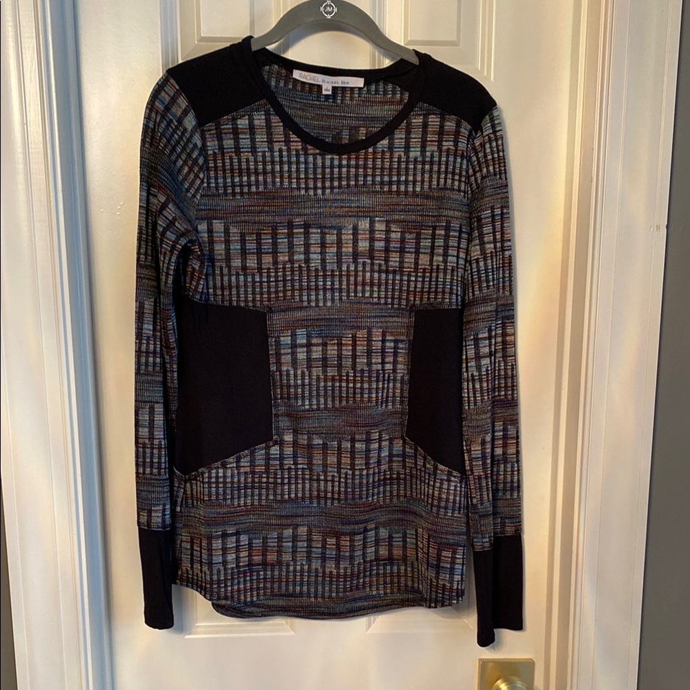 Chic Geometric Long Sleeve Top